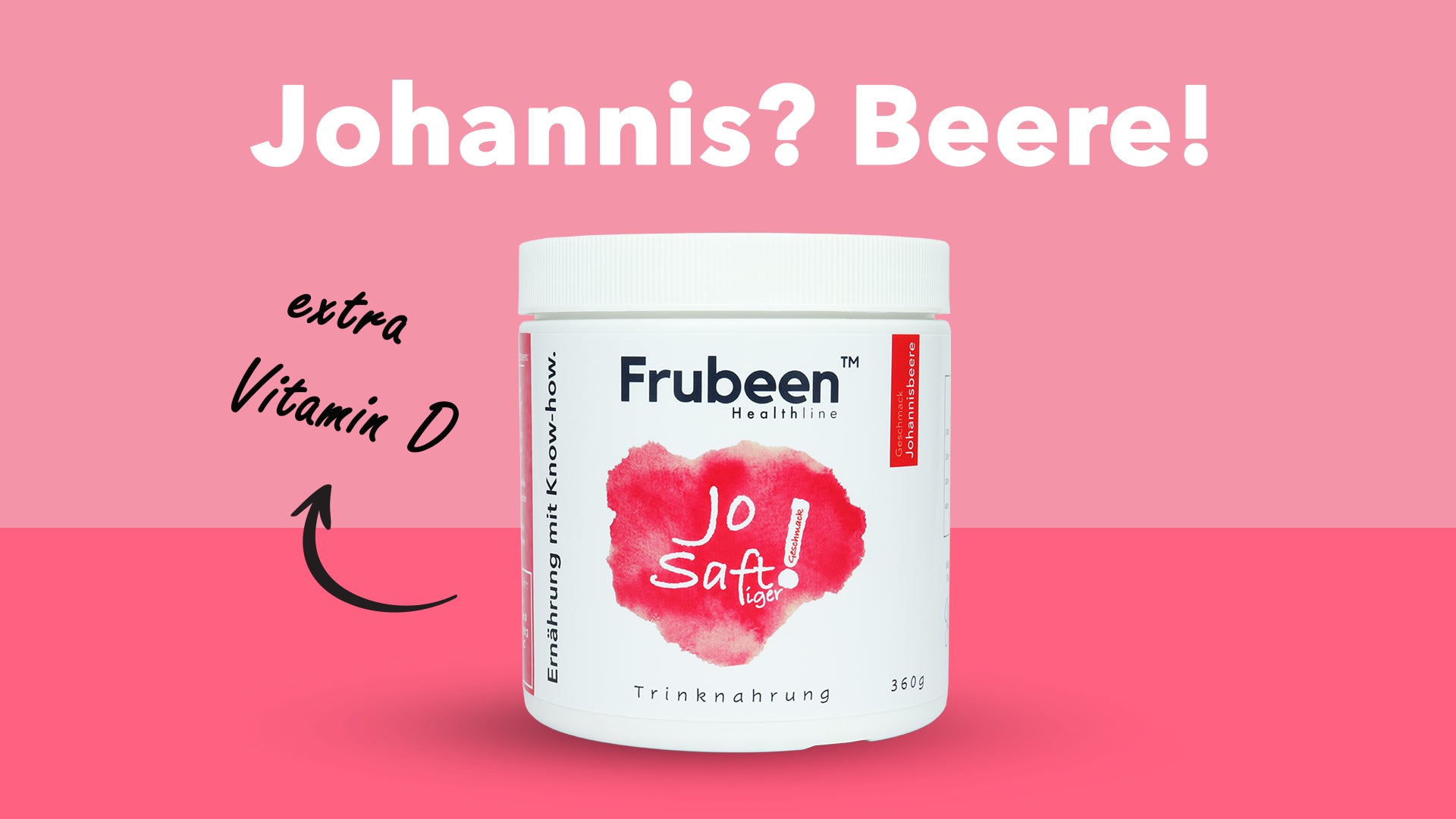 Frubeen Healthline Trinknahrung Jo-Saft Johannisbeere Sportgetränk Nahrungsergänzungsmittel 