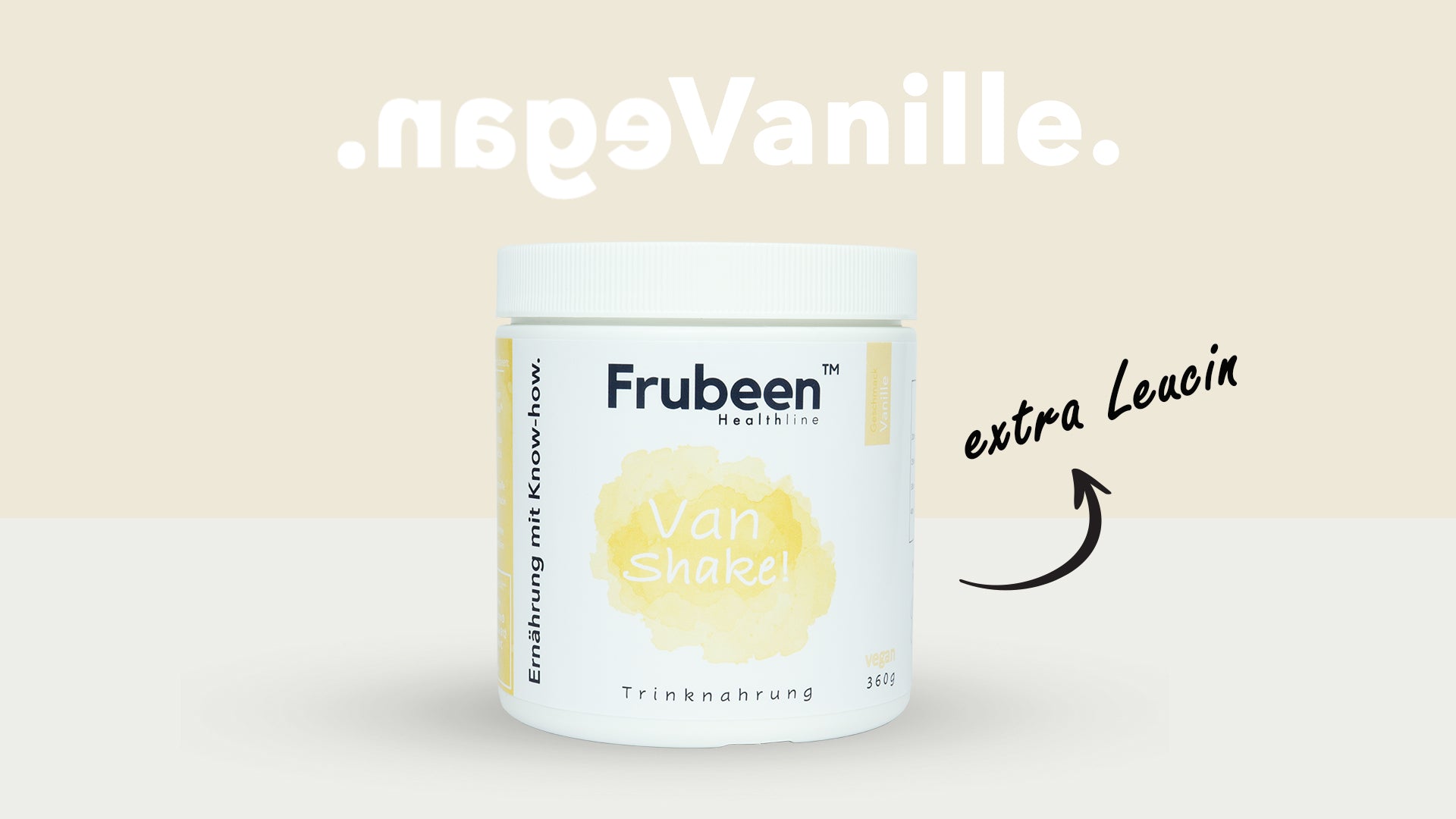 Frubeen Healthline Trinknahrung Vanille Vegan Sportgetränk Nahrungsergänzungsmittel 